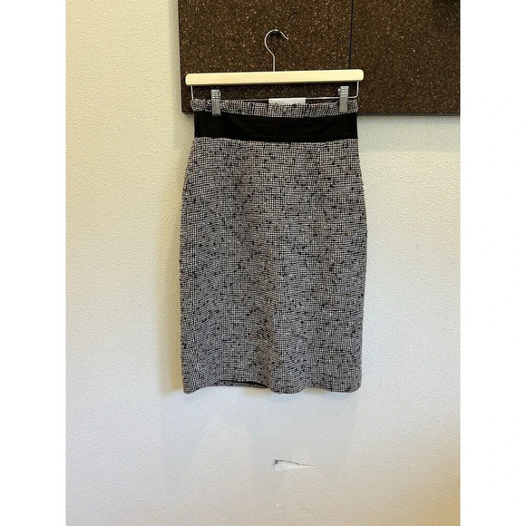 Classiques Entier Wool Blend Pencil Paperbag Classy Elegant Skirt 4 - Picture 1 of 6